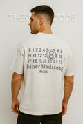 Мъжка тениска White Madison Code SS26-Thedresscode
