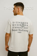 Мъжка тениска White Madison Code SS26-Thedresscode