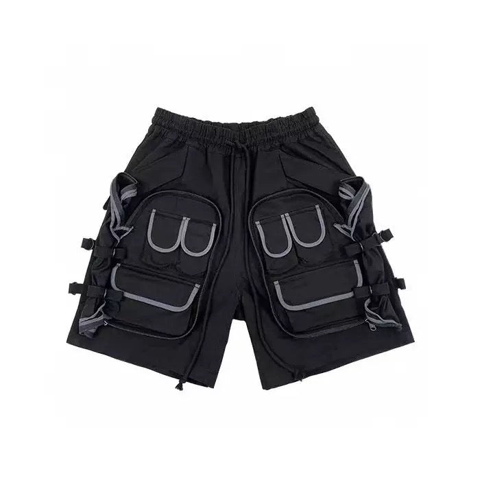 Мъжки къси панталони Black Metro Cargo SS26-Thedresscode