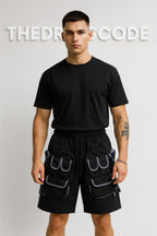 Мъжки къси панталони Black Metro Cargo SS26-Thedresscode