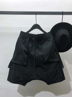 Мъжки къси панталони Black Asym Flux SS26-Thedresscode