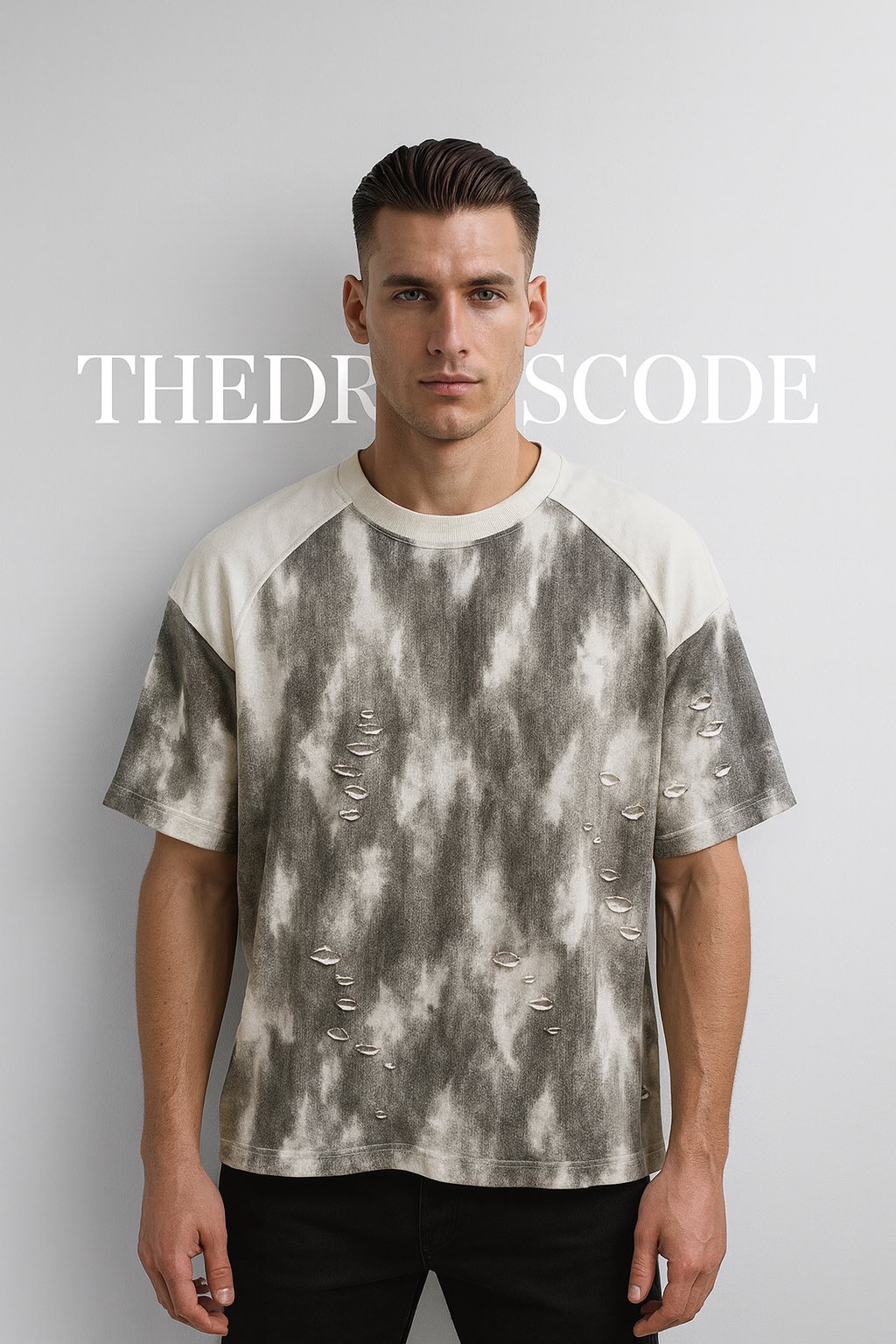 Мъжка тениска Nebula Distressed SS26-Thedresscode