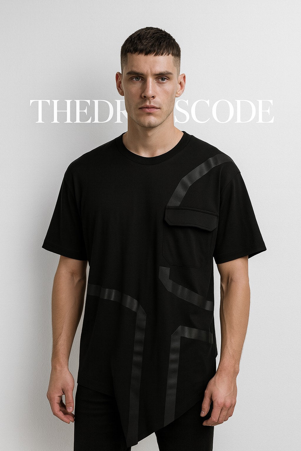 Мъжка тениска Tape Geometry SS26-Thedresscode