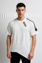 Мъжка тениска White Contour SS26-Thedresscode