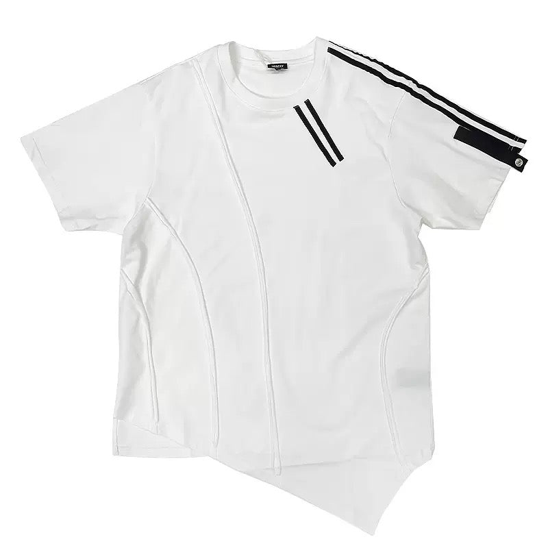 Мъжка тениска White Contour SS26-Thedresscode