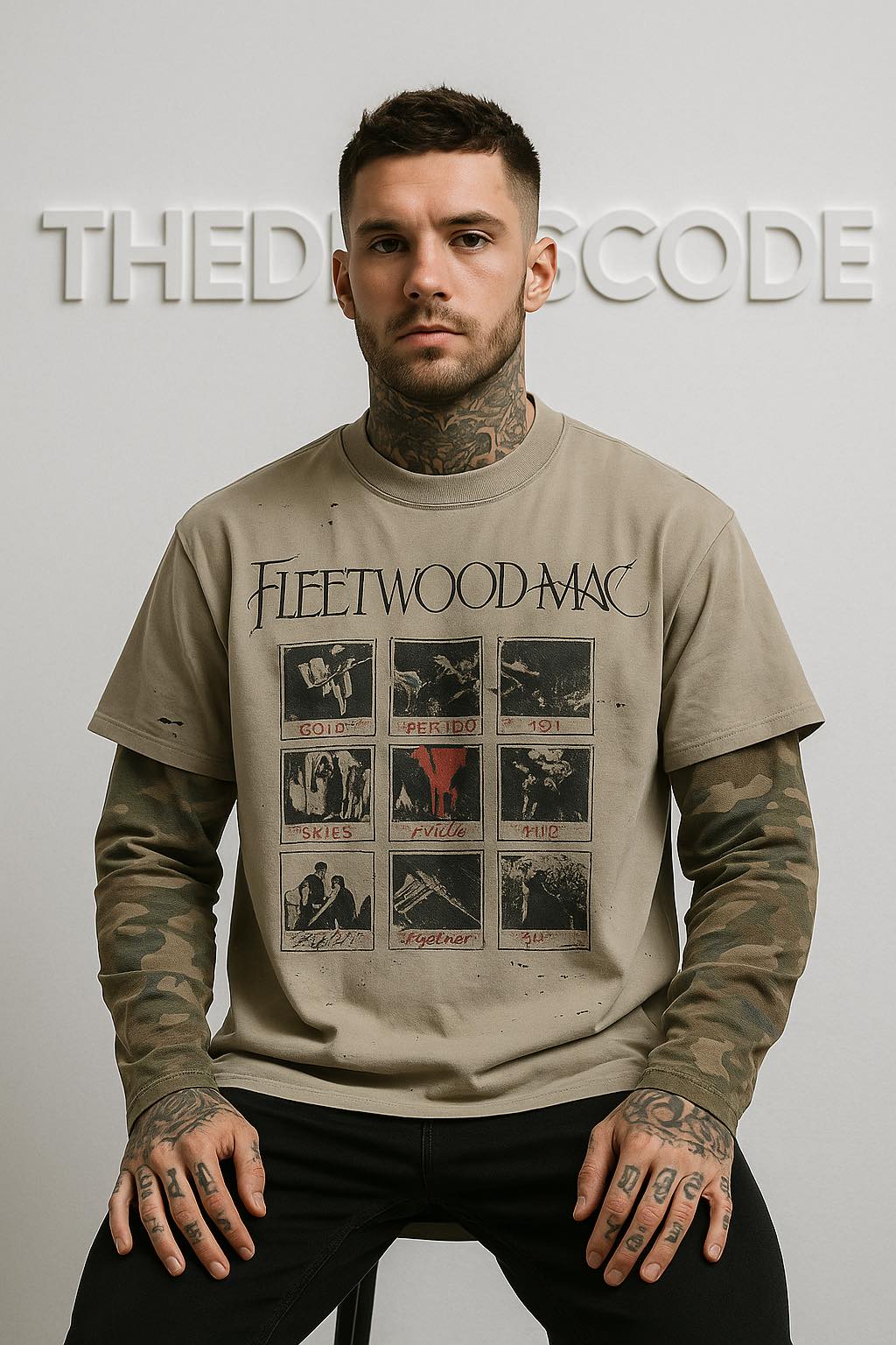 Мъжка блуза Retro Camo Sleeve SS26