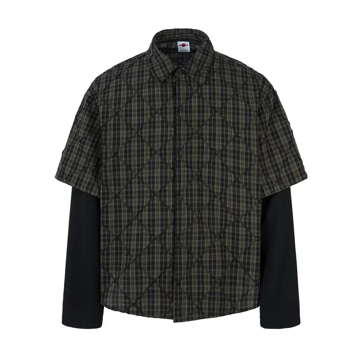 Мъжка риза Quilted Plaid Layered SS26-Thedresscode