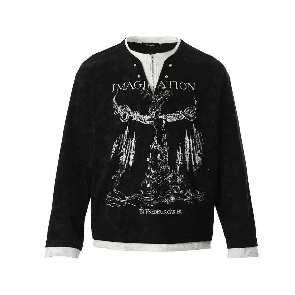 Мъжка блуза Black Imagination Graphic SS26-Thedresscode