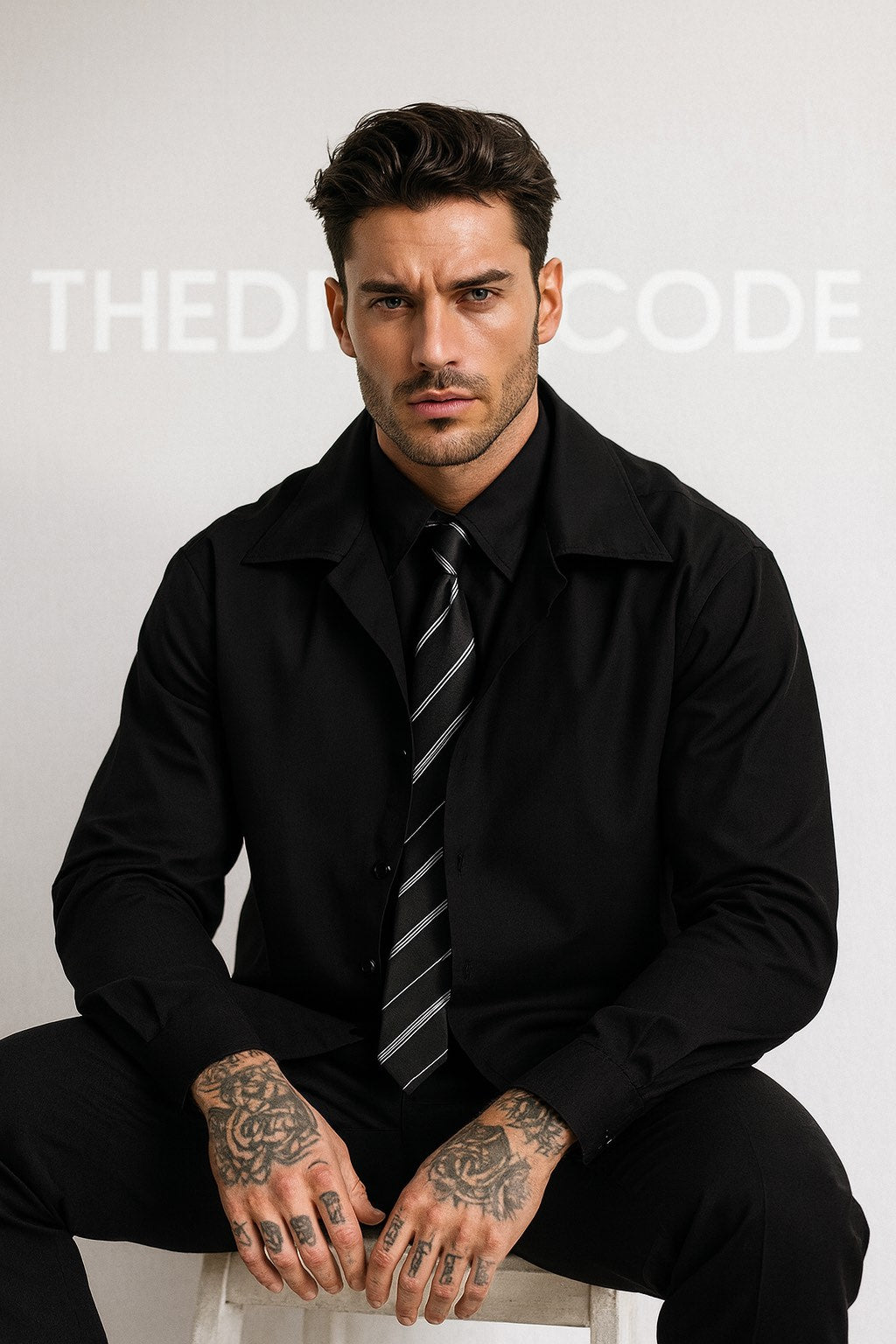 Мъжка риза Black Collar SS26-Thedresscode