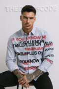 Мъжка риза IF YOU KNOW ME SS26-Thedresscode