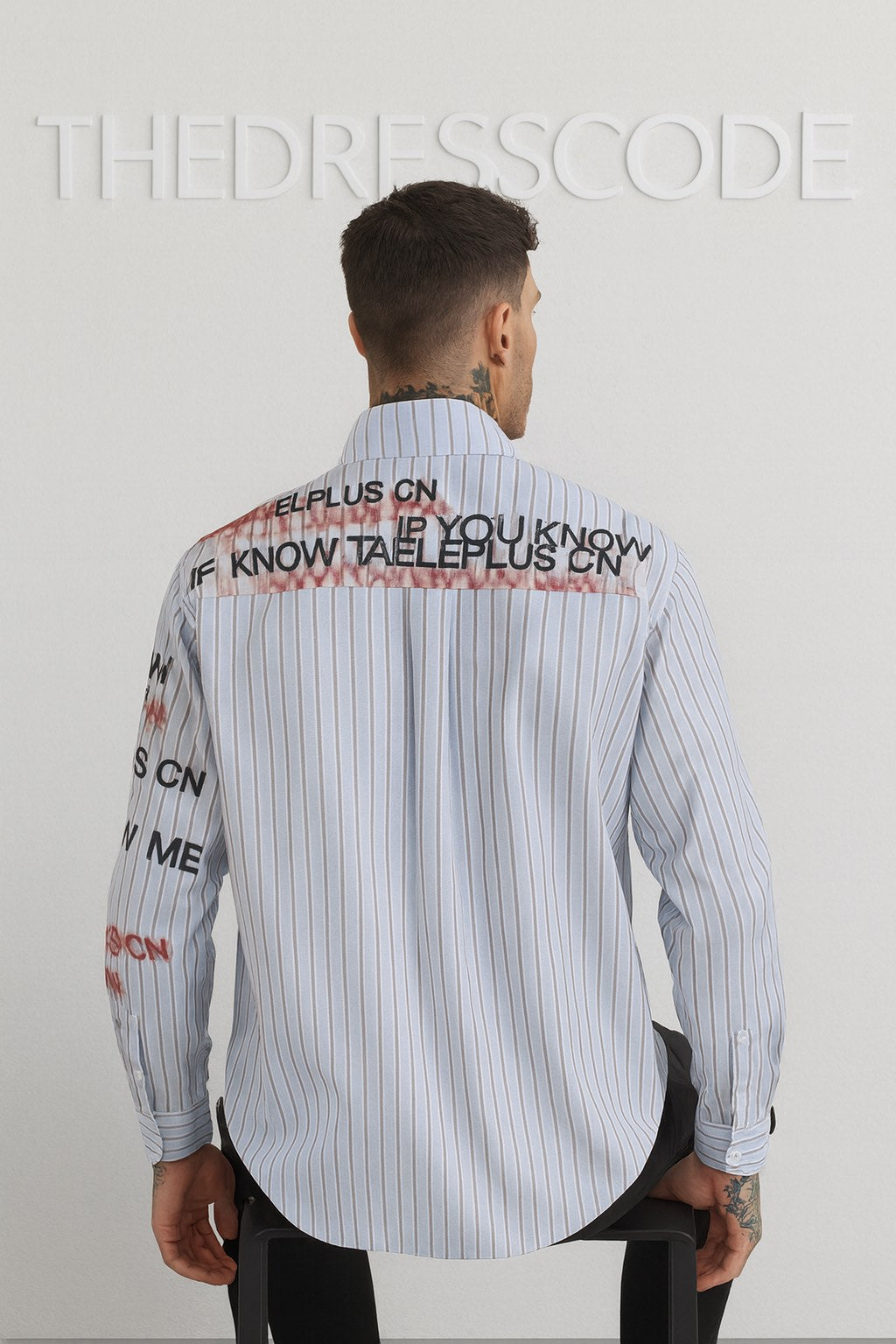 Мъжка риза IF YOU KNOW ME SS26-Thedresscode