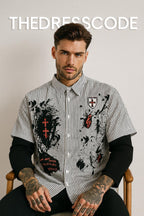 Мъжка риза Chaos Print SS26-Thedresscode