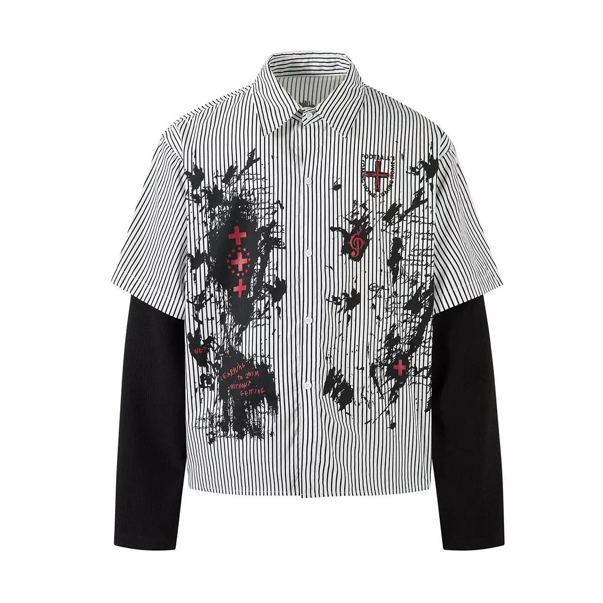 Мъжка риза Chaos Print SS26-Thedresscode