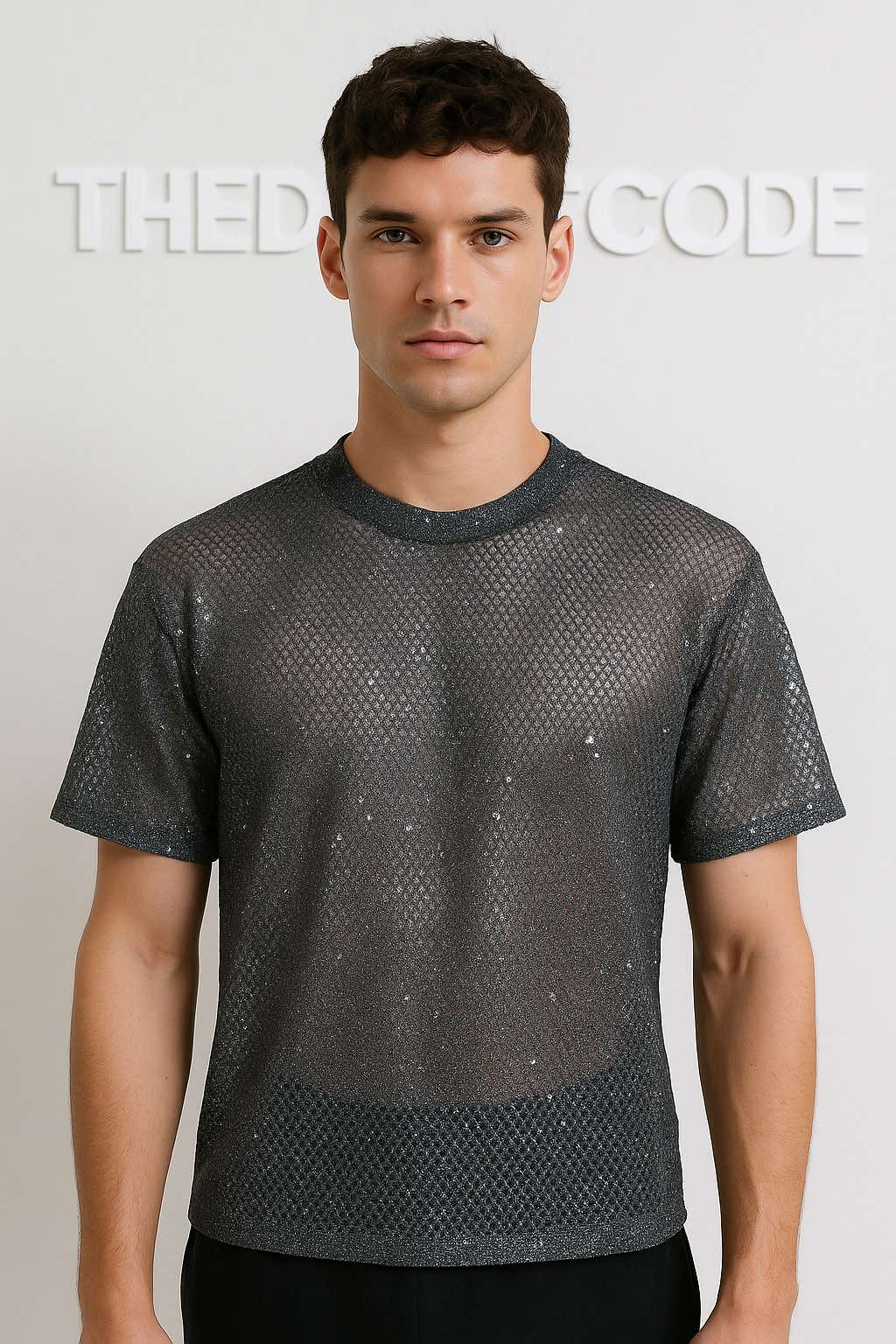 Мъжка тениска Shimmer Mesh SS26-Thedresscode