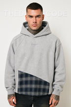 Мъжки суичър Plaid Patch SS26-Thedresscode