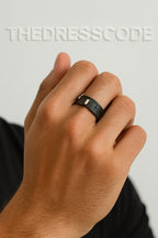 Мъжки кожен пръстен Crossline SS26-Thedresscode