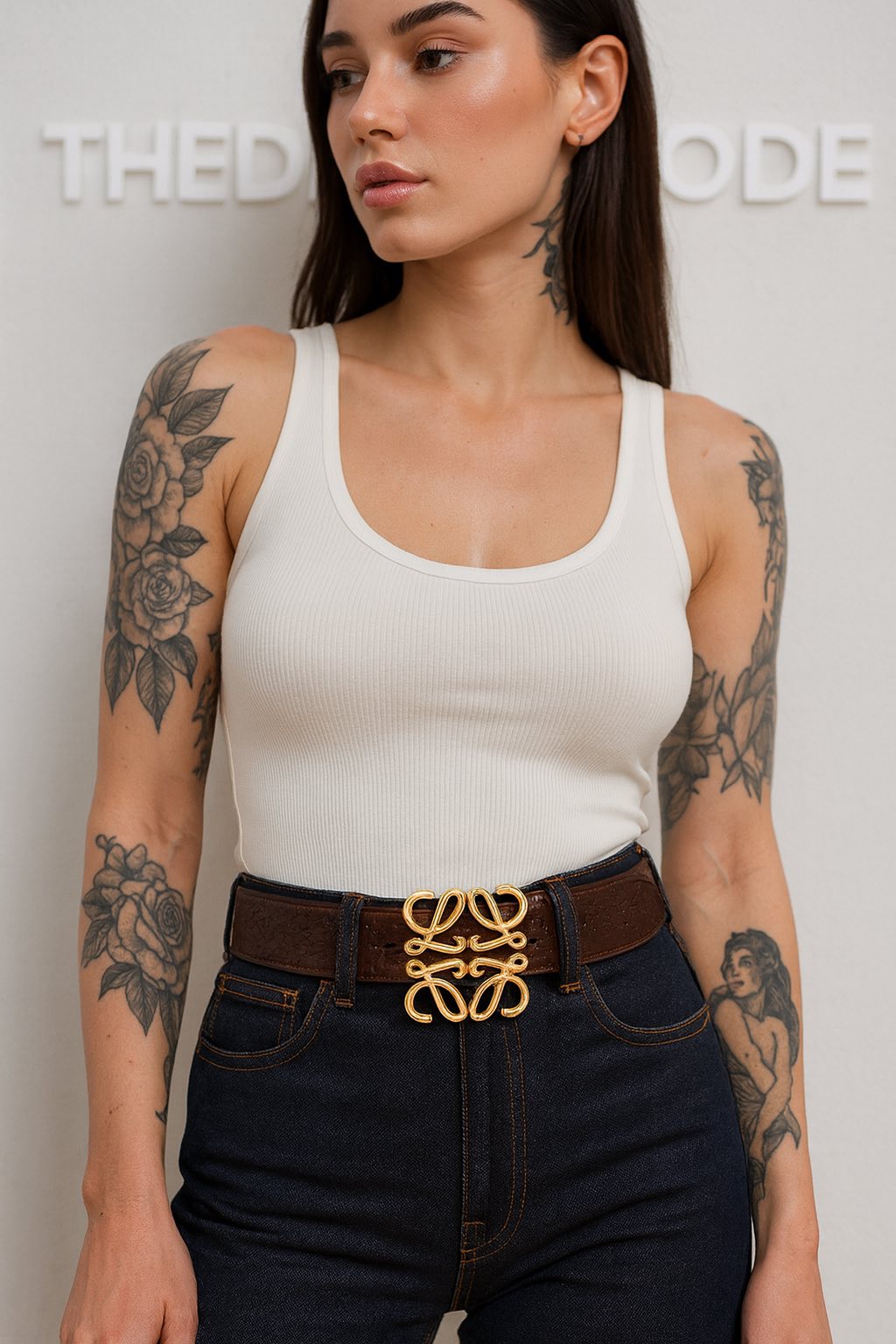 Дамски колан Goldy LOEWE SS26-Thedresscode