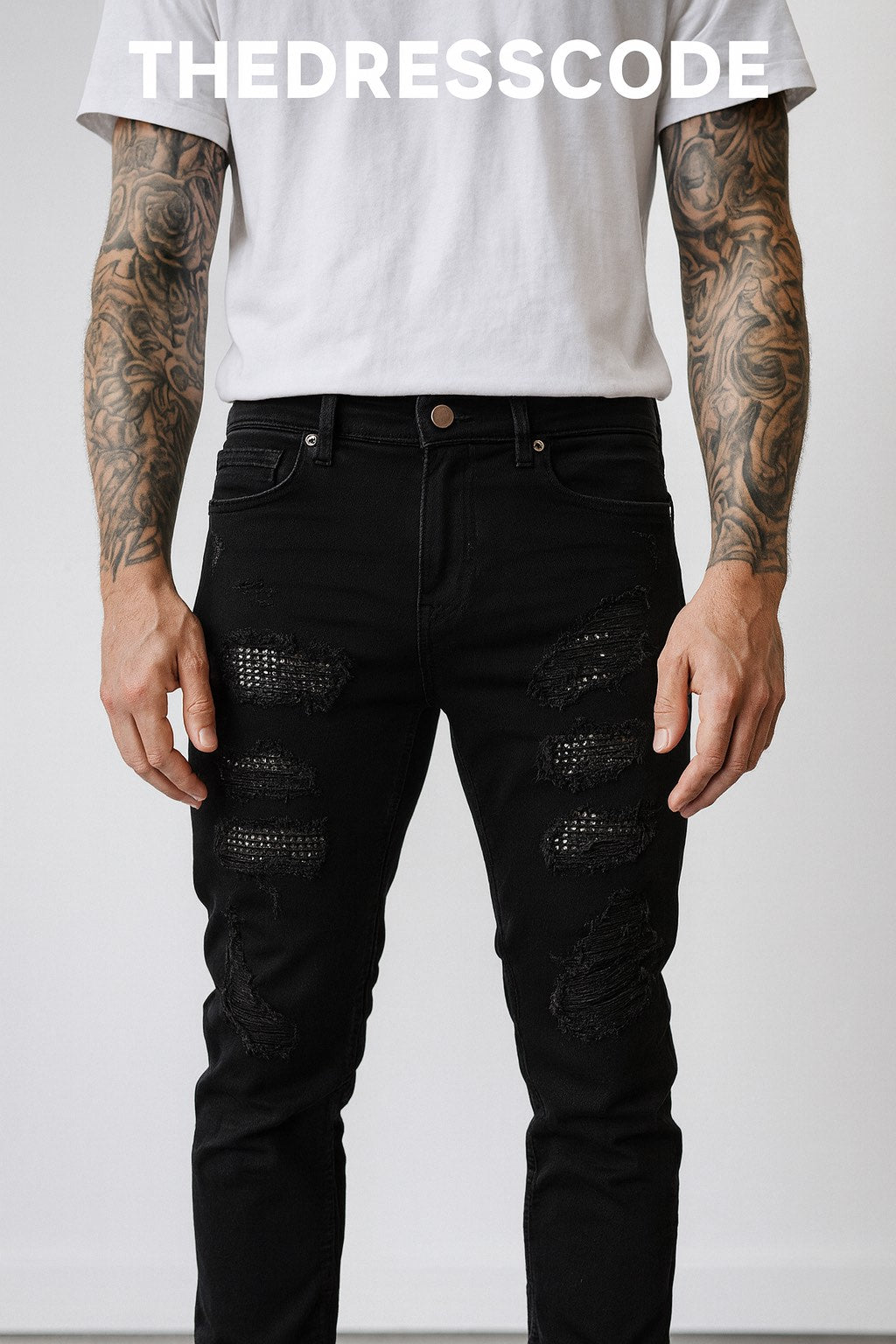 Мъжки дънки Dark Shred SS26-Thedresscode