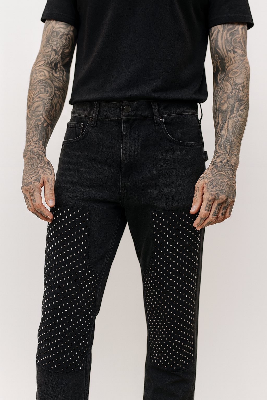 Мъжки дънки Steel Grid SS26-дънк-Thedresscode