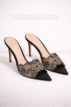 Дамски чехли на ток Lace Desire SS26