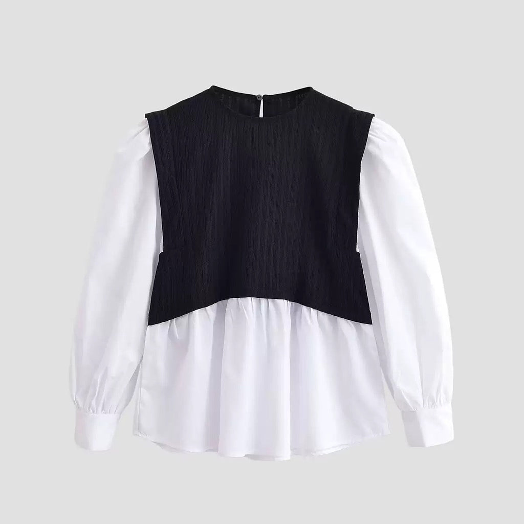 Дамска блуза Classic Contrast SS26