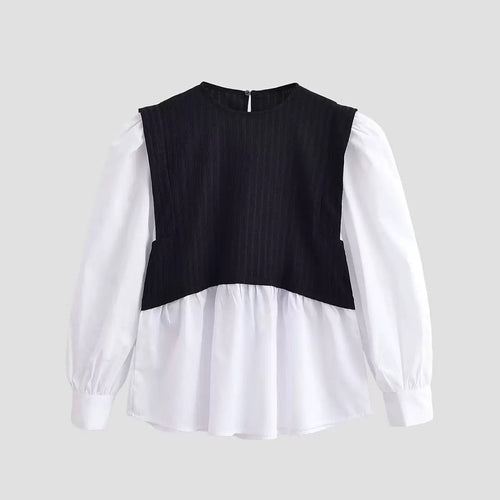 Дамска блуза Classic Contrast SS26