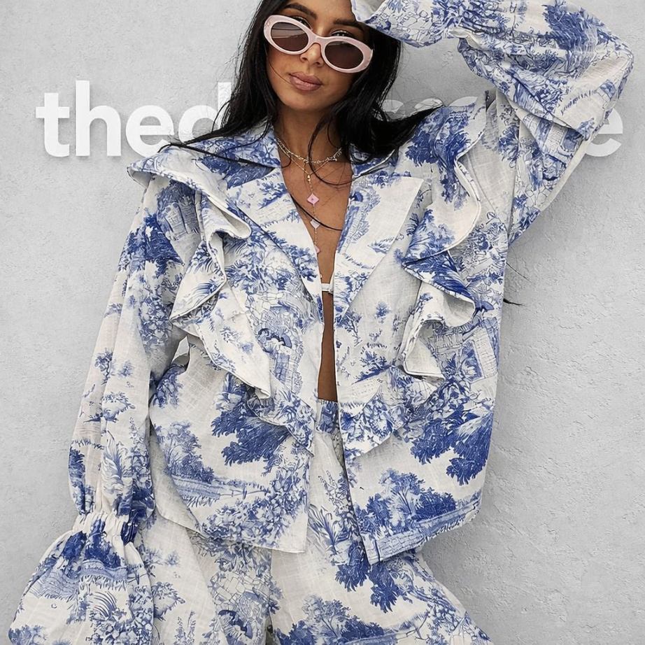 Дамски комплект NOIR TOILE RUFFLE SS26