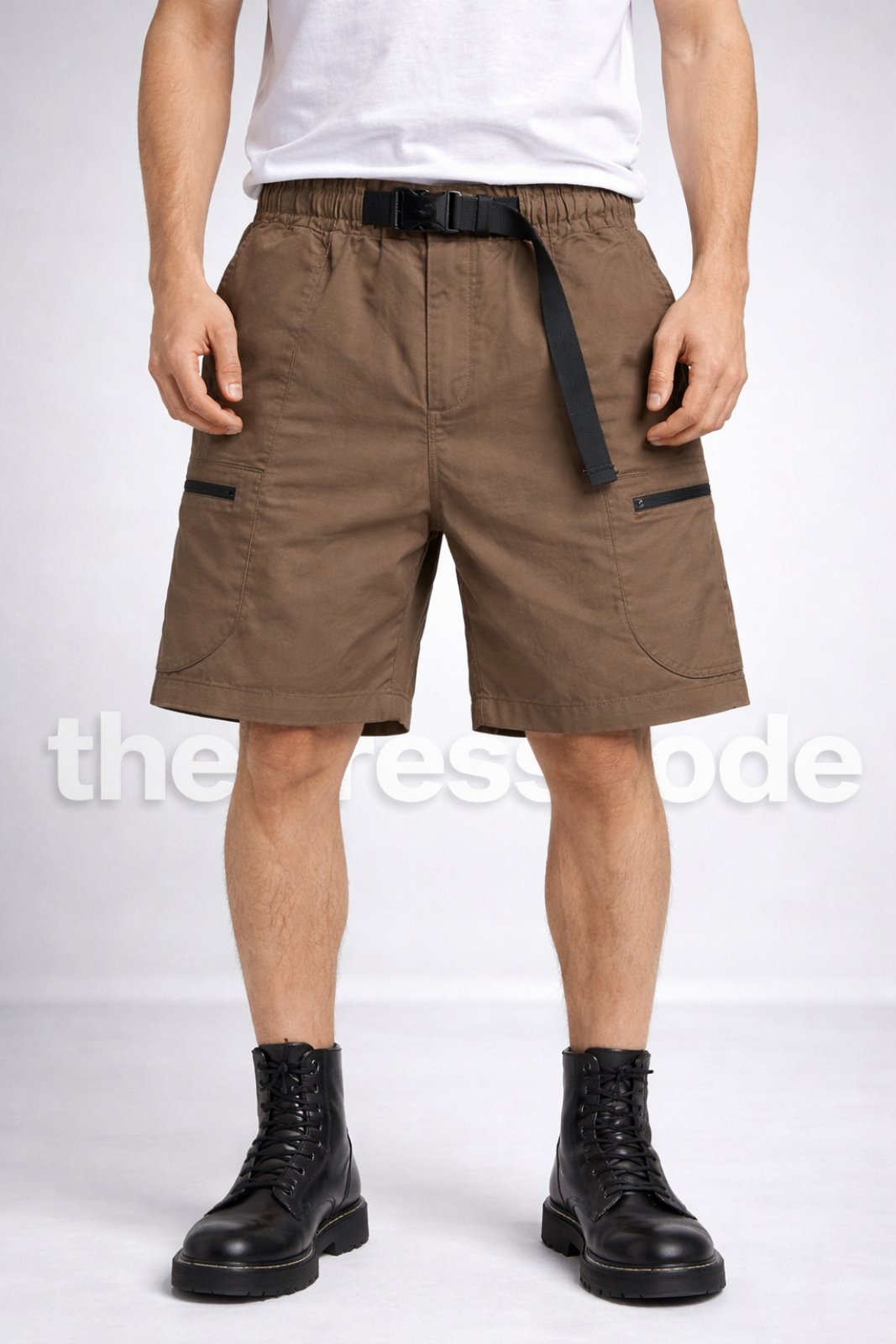 Мъжки къси панталони Overalls Brown **SALE 26**