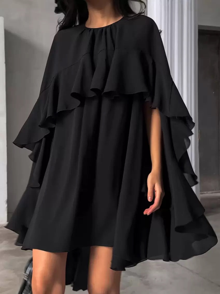 Дамска рокля Flowy Black SS27