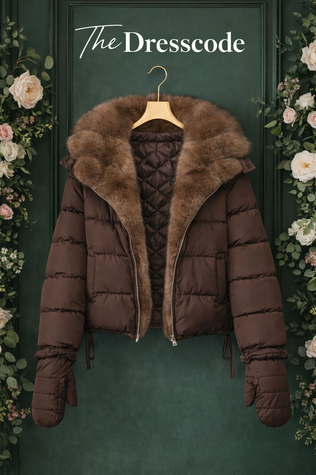 Дамско яке + ръкавици Cocoa Fur SS27