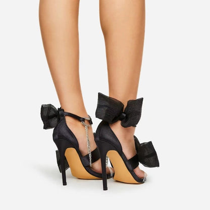 Дамски обувки Bow's high heels-Thedresscode