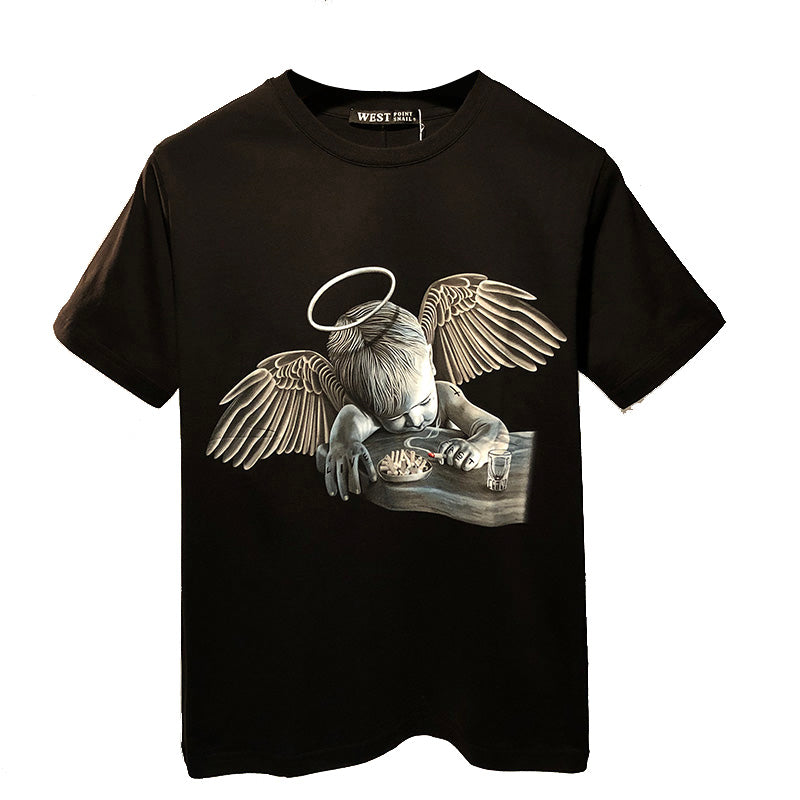 Мъжка тениска - Angel's-SALE-Мъжка тениска baby angel-Thedresscode