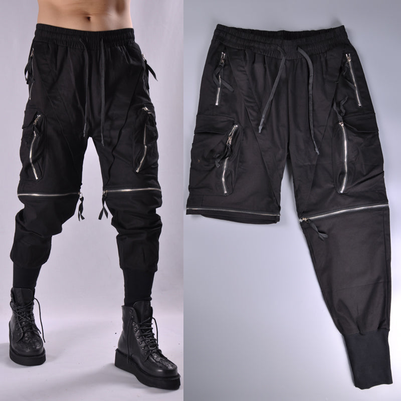 Мъжки панталони - 2in1 Dark ** SALE 24 **-мъжки панталони с цип-Thedresscode