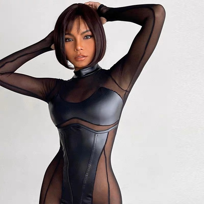 Дамски гащеризон Sexy Mesh Lifting SS25-Thedresscode
