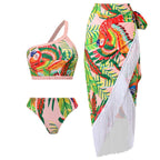 Дамски бански + плажна пола PARROT SS25-бански-Thedresscode