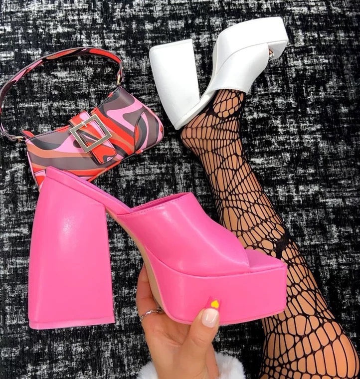 Дамски чехли с платформа Barbie Vibe-Apparel & Accessories-Thedresscode