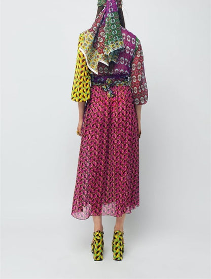Дамска рокля Peacock eye Rhea Embroidered SS23-dress-Thedresscode