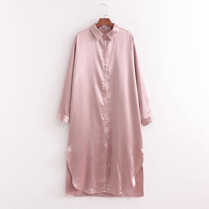 Дамска дълга риза ROSE 22'-Дамска риза/рокля-Thedresscode