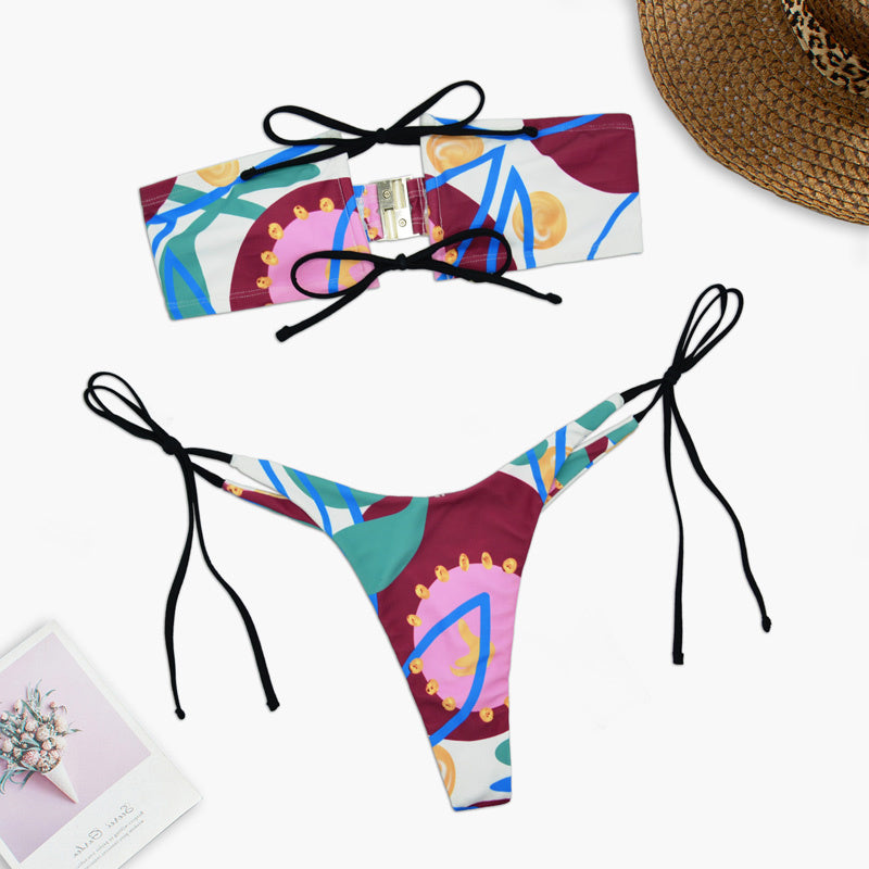 Дамски бански Bando String-Swimwear-Thedresscode