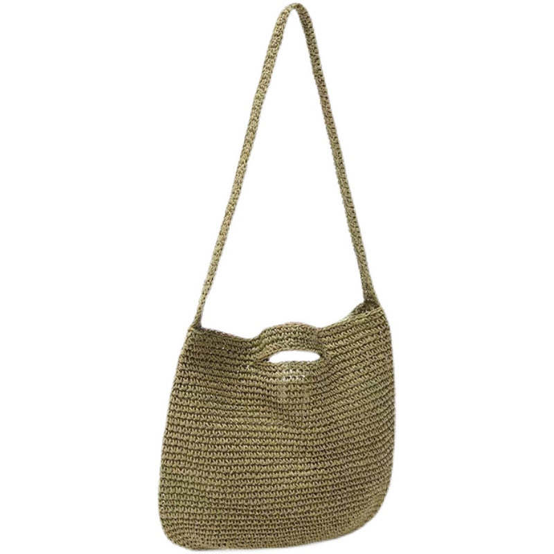 Плетена дамска чанта - Boho Style-handbag-Thedresscode