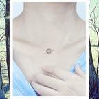 Дамско колие с прозрачна верижка Crystal FW 2026-Thedresscode