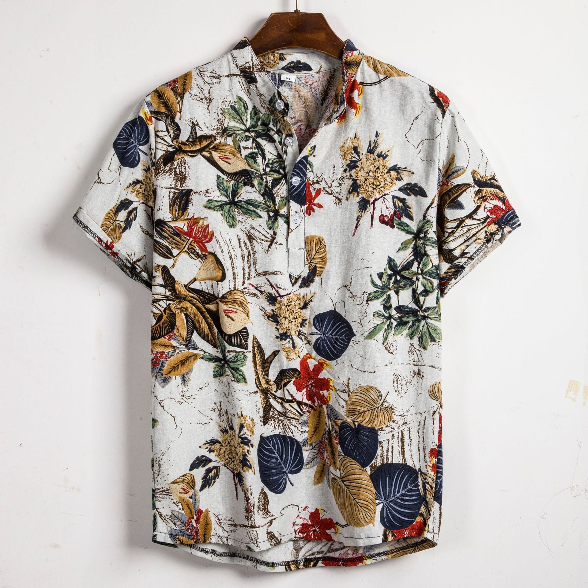 Мъжка риза Hawaiian Leaves-Shirts & Tops-Thedresscode