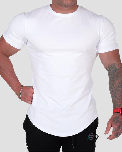 Мъжка тениска - Strong Fitness White ** SALE 24 **-Мъжка тениска strong fitness-Thedresscode