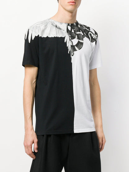 Мъжка тениска - Black&White Snake-Мъжка тениска - Black&White Snake-Thedresscode