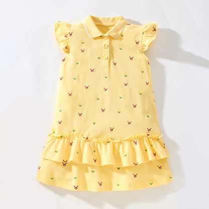 Детска рокля Yellow Flowers-Детска рокля Yellow Flowers-Thedresscode