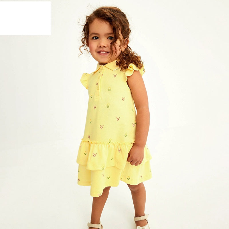 Детска рокля Yellow Flowers-Детска рокля Yellow Flowers-Thedresscode