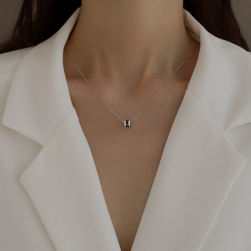 Дамско елегантно колие с камък - CrystalMood FW 2026-Дамско елегантно колие с камък - CrystalMood-Thedresscode