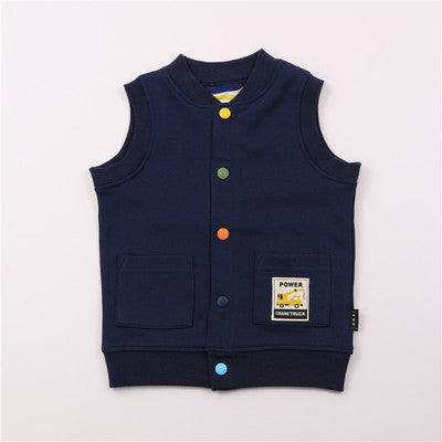 Детски елек - colored buttons ** SALE **-Детски елек - colored buttons-Thedresscode