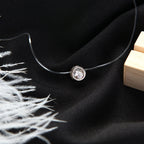 Дамско колие с прозрачна верижка Crystal FW 2026-Thedresscode