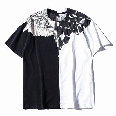 Мъжка тениска - Black&White Snake-Мъжка тениска - Black&White Snake-Thedresscode